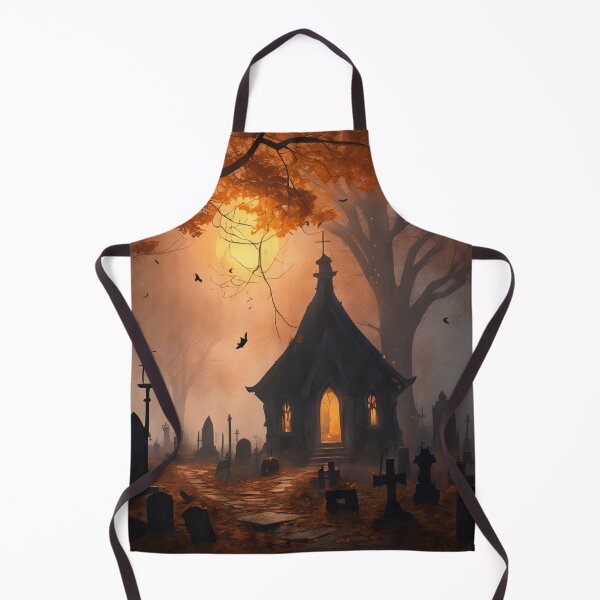 Item preview, Ethereal Autumn Haunted Graveyard Spooky Full Moon designed and sold by EnchantedVista.
