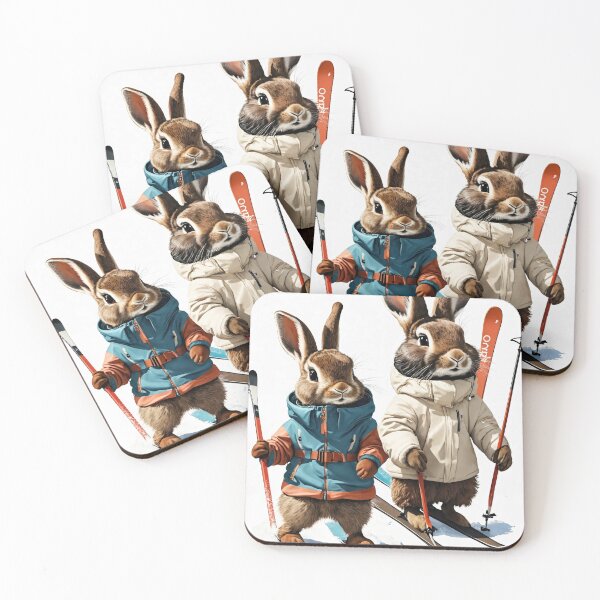 Item preview, Ski Bunnies in the Snow designed and sold by PrintMagicCL.