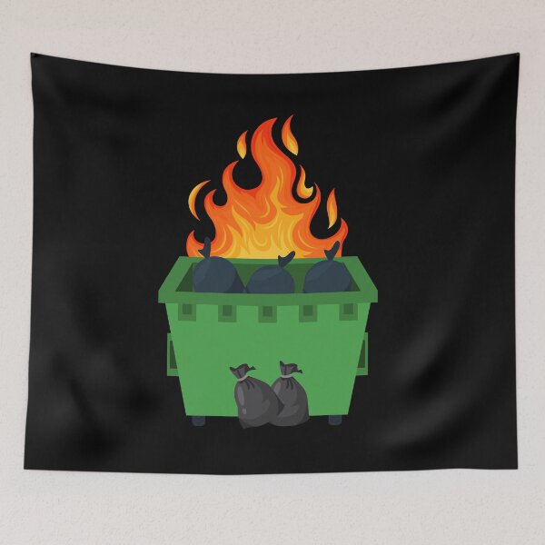 Item preview, Dumpster Fire designed and sold by BubonicCowboy.