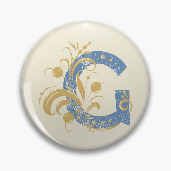 Item preview, G - Vintage Floral Initial Letter designed and sold by Deepness2023.