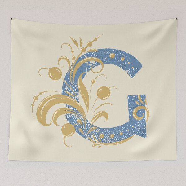 Item preview, G - Vintage Floral Initial Letter designed and sold by Deepness2023.