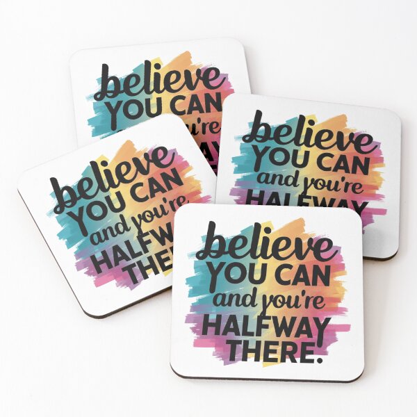 Item preview, belive you can and you're halfway there  designed and sold by jamiprint.