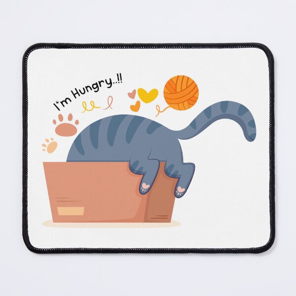 Item preview, hungry cat designed and sold by JASN DESIGN.