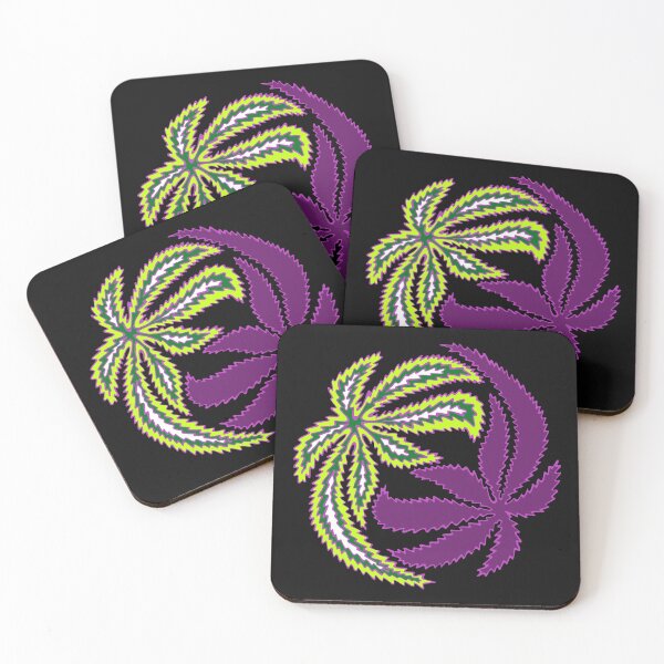 Item preview, Yin Yang Indica Sativa Weed Flower designed and sold by GroovyColors.