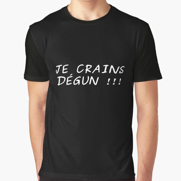 je crains degun ! expressions marseillaises du sud - dark t-shirt graphique