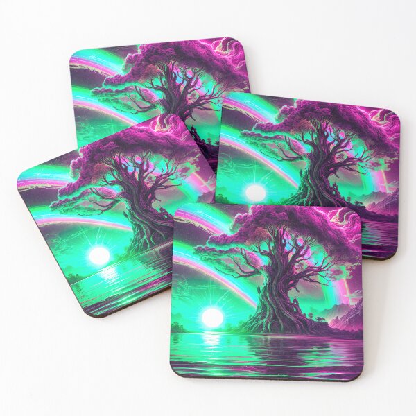 Item preview, Fantasy Lake | Tree of Life | moon night designed and sold by OrganicLights.