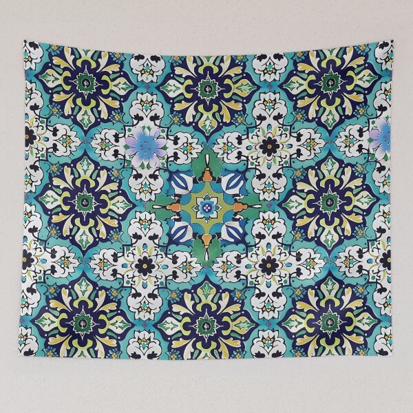 Item preview, Traditional Turkish Tile Floral Pattern designed and sold by VoyteksDesigns.