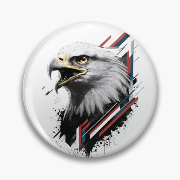 Item preview, Geometric Bald Eagle Art designed and sold by PlanetMarker.