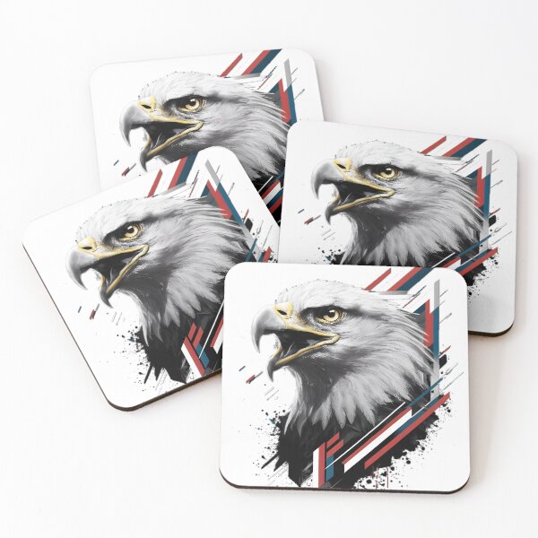 Item preview, Geometric Bald Eagle Art designed and sold by PlanetMarker.