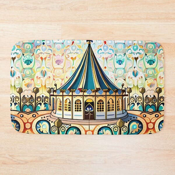 Item preview, Grand Fair Carousel Whimsical Circus Tent Magical Carnival  designed and sold by Zeporas Castle.