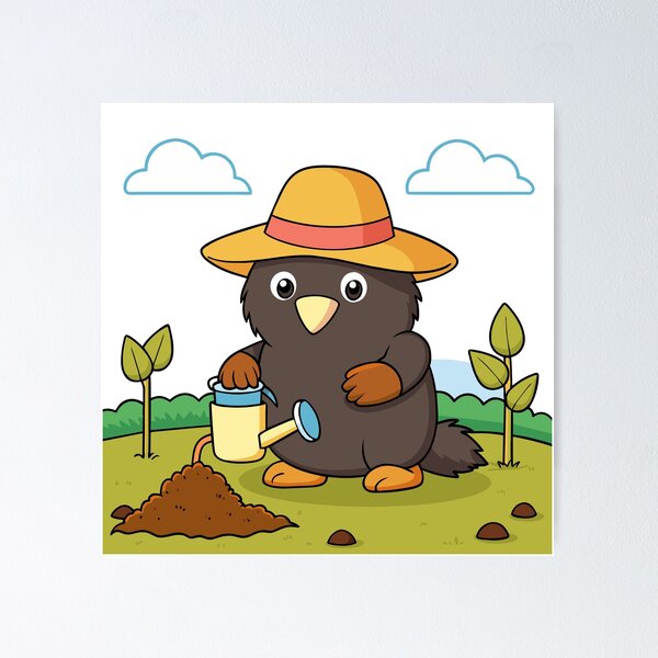 Item preview, Fluffy Little Mole Planting Seeds designed and sold by omerfdln34.