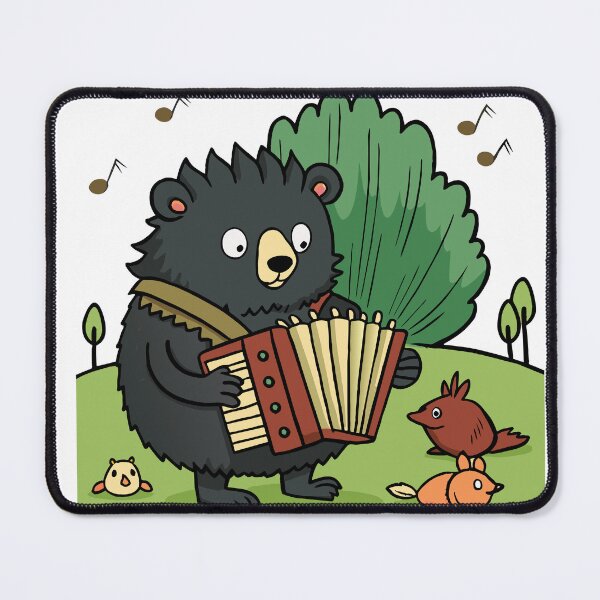Item preview, Fluffy Little Mole Playing a Tiny Accordion designed and sold by omerfdln34.