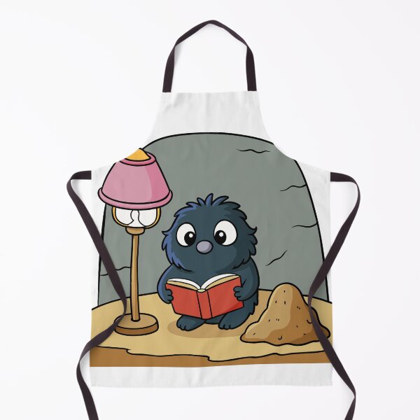 Item preview, Fluffy Little Mole Reading  designed and sold by omerfdln34.