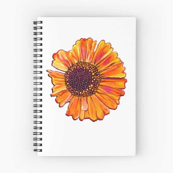 Item preview, Short and sassy 2 Helenium sneezeweed plant Bright orange yellow flower T-Shirt designed and sold by Artonmytee.