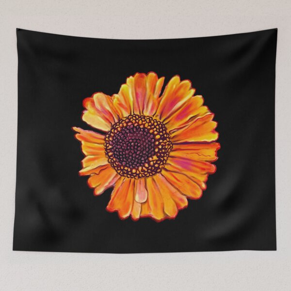 Item preview, Short and sassy 2 Helenium sneezeweed plant Bright orange yellow flower T-Shirt designed and sold by Artonmytee.
