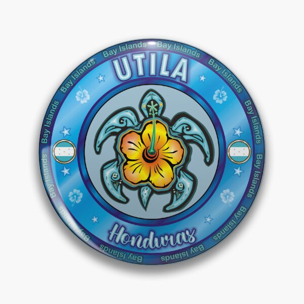 Item preview, Utila Island sea turtle hibiscus designed and sold by studioss76.