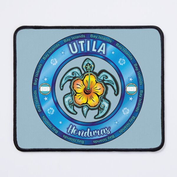 Item preview, Utila Island sea turtle hibiscus designed and sold by studioss76.
