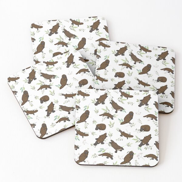 Item preview, Peaceful Platypus with Plants Pattern designed and sold by EdmondsLove.