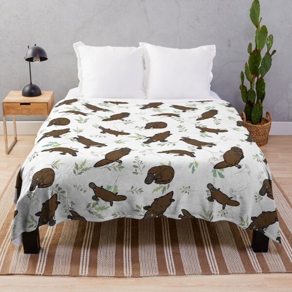 Item preview, Peaceful Platypus with Plants Pattern designed and sold by EdmondsLove.