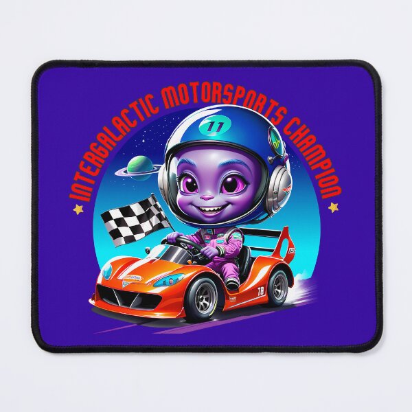 Item preview, Intergalactic Motorsports Champion - Alien Cartoon designed and sold by Second Draft Visuals.