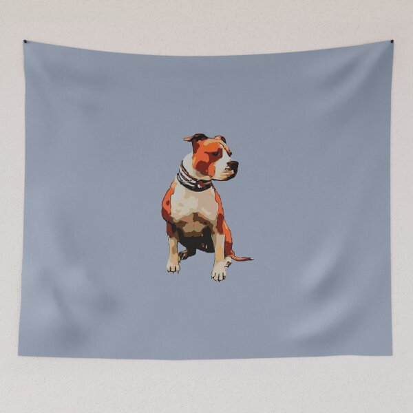 Item preview, American Staffordshire Terrier - Stylish Cartoon Dog Art Print designed and sold by Chimera-AST.