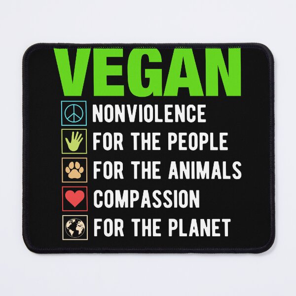 Item preview, Vegan for Nonviolence, People, Animals, Compassion, and the Planet designed and sold by Lukasz Sadowski.