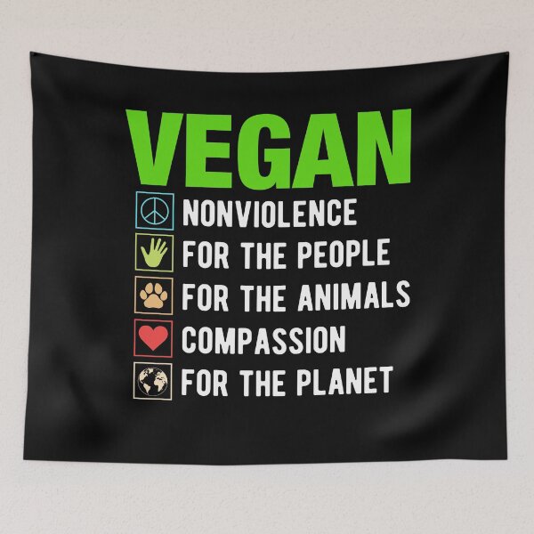 Item preview, Vegan for Nonviolence, People, Animals, Compassion, and the Planet designed and sold by Lukasz Sadowski.