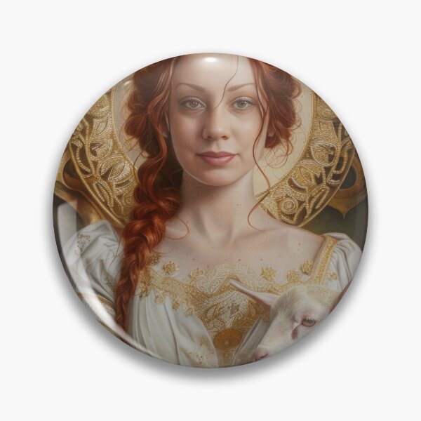 Item preview, St. Agnes (Self-Portrait Version) designed and sold by Shannon Hilson.