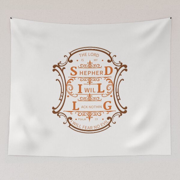 Item preview, The Lord is my shepherd i will lack nothing, i will fear no evil. designed and sold by Virtuousvogue.