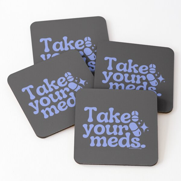 Item preview, Take your meds., v14b, blue/purple | @lilsboobthangs designed and sold by lilsboobthangs.