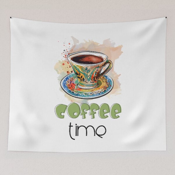 Item preview, Morning Bliss: Arabic Qahwa and Caffeine Kick- قهوة تايم تقهوى صباحك كافيين بالعربي designed and sold by FUNqoosh.
