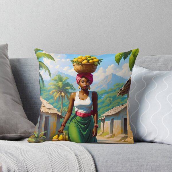 Item preview, Haitian Woman with Mangoes designed and sold by KoneGraphics.