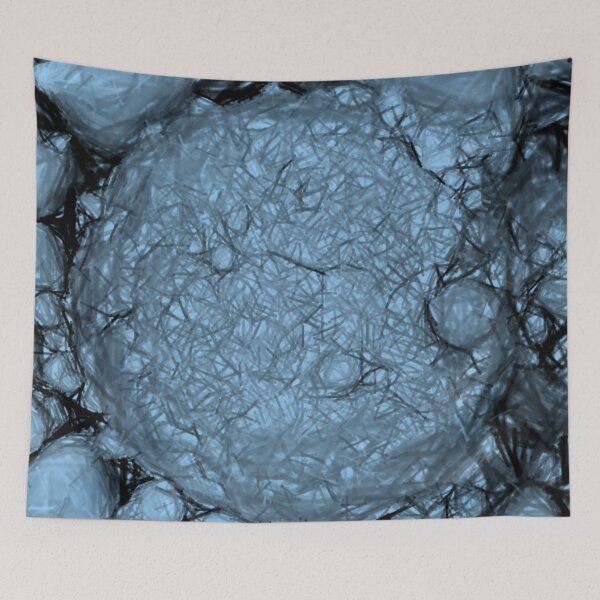 Item preview, Stylized Microscopic Particle in Blue designed and sold by Sci-Arch.