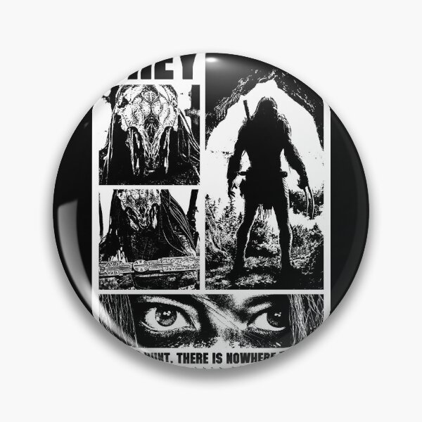 Item preview, Depredador: Presa, cazador, película, versión negra designed and sold by EspiralArt.