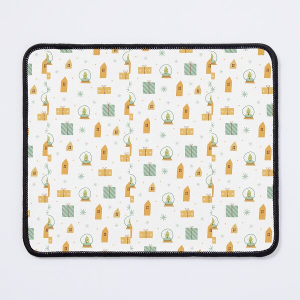 Item preview, Snowy Village: Seamless Winter Pattern" designed and sold by hjian8219.