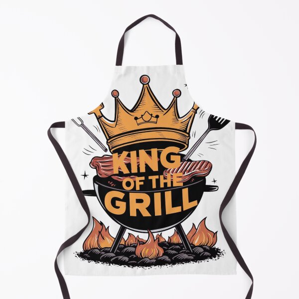 Item preview, A crown and barbecue grill graphic with the text "King of the Grill designed and sold by pandk25.