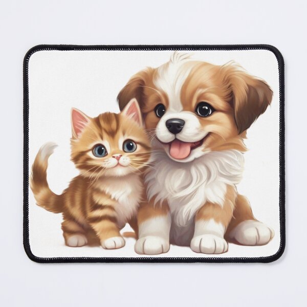 Item preview, Kitten and Puppy Duo designed and sold by KoneGraphics.
