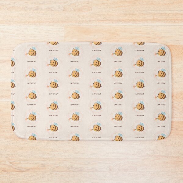 Item preview, Bee Happy Birthday: Adorable Bee-Themed Card" designed and sold by hjian8219.
