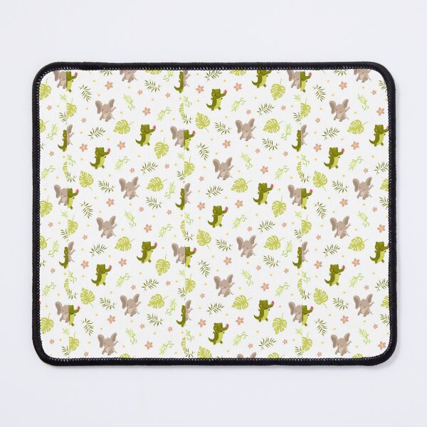 Item preview, "Playful Safari: Elephants and Crocodiles Seamless Pattern" designed and sold by hjian8219.