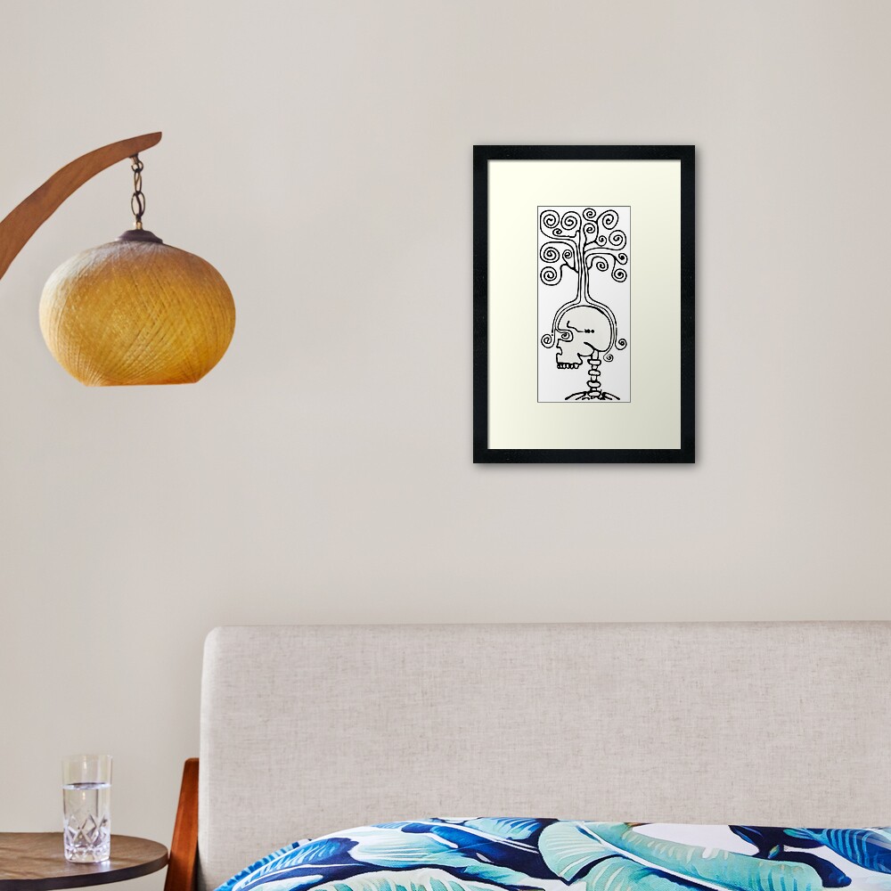 Thinking Tree Framed Art Print