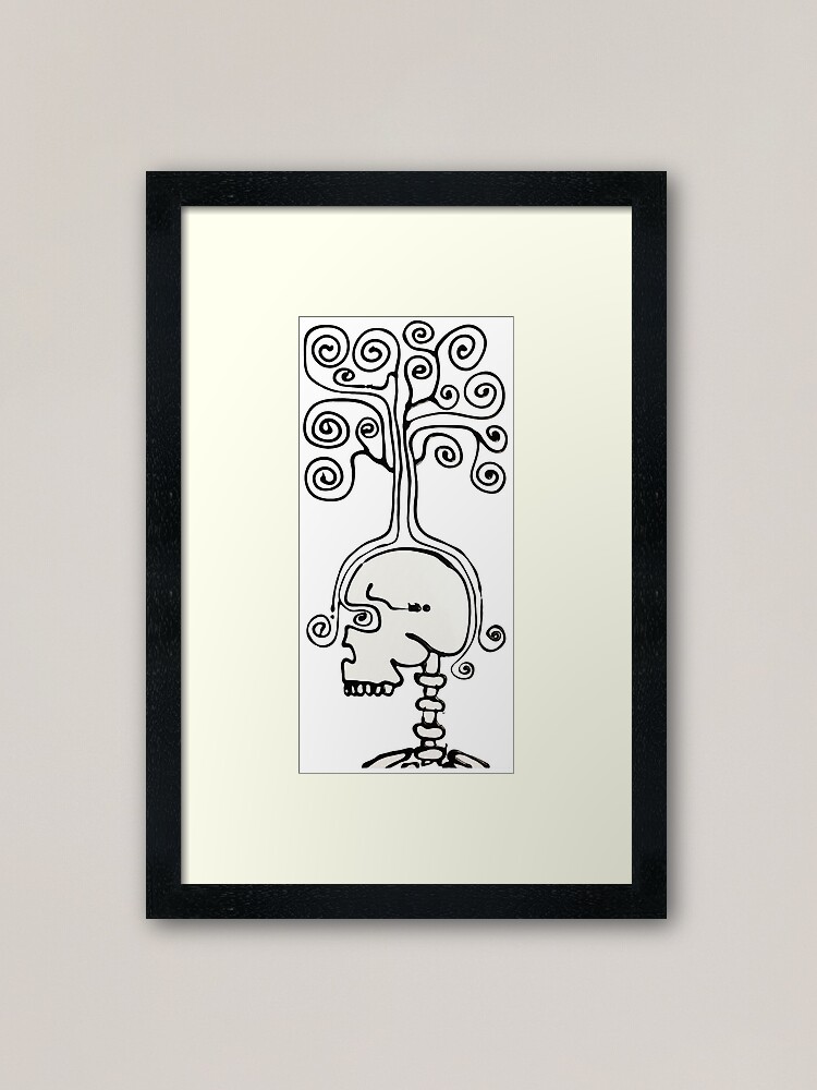 Alternate view of Thinking Tree Framed Art Print