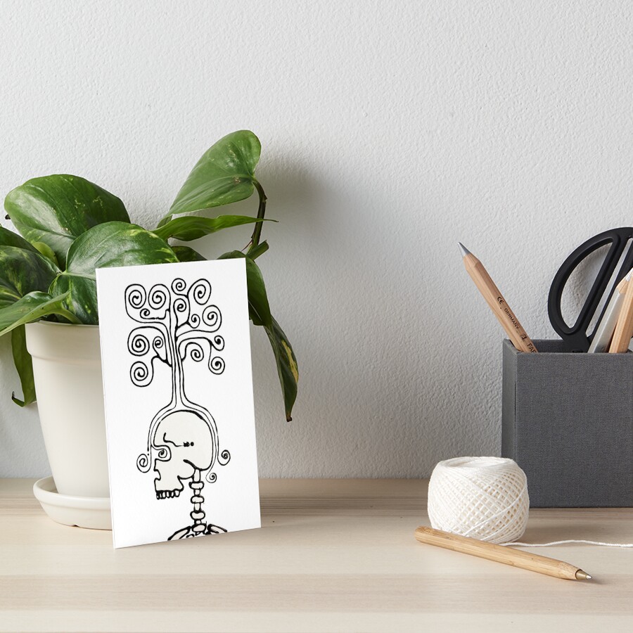 Thinking Tree Art Board Print