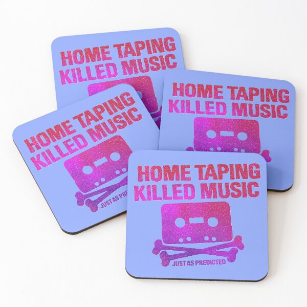 Item preview, home taping killed music (purplish) designed and sold by BrownWoodRobot.