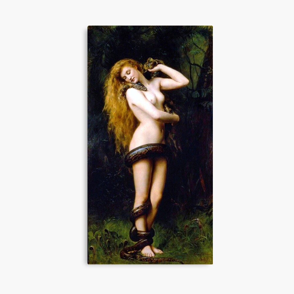 Lilith with the snake - John Collier 1886