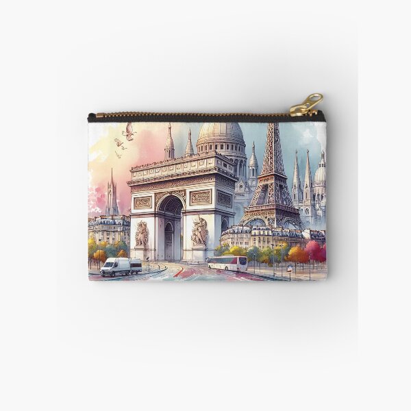 Item preview, Paris Monuments Artistic Watercolor for the 2024 Olympics designed and sold by CraftingShop.