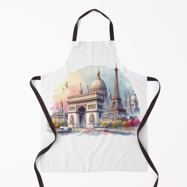 Item preview, Paris Monuments Artistic Watercolor for the 2024 Olympics designed and sold by CraftingShop.