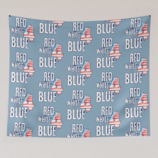 Item preview, Vintage Fourth Retro Flag Patriot designed and sold by Renata Illustrata.