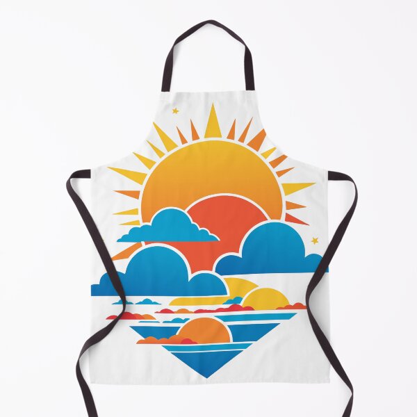 Item preview, Sun and Clouds Geometric Design designed and sold by DividedFortune.