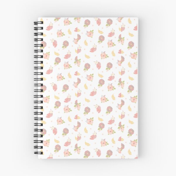 Item preview, Whispers of Nature: Delicate Flowers and Feathers Seamless Pattern designed and sold by hjian8219.