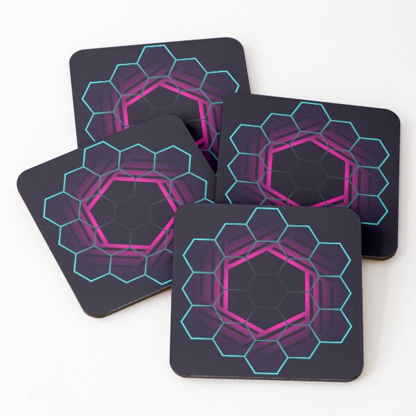 Item preview, Futuristic Hexagon Pattern  designed and sold by spicynoodleart.